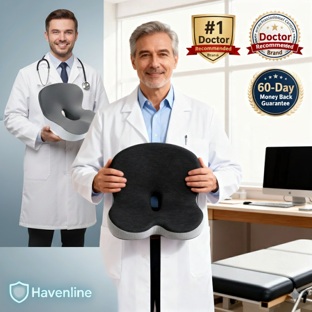 Memory Foam One-Piece Seat Cushion Backrest Office Chair Cushion Massage Lumbar Support Pain Relief Breathable Car Butt Pad