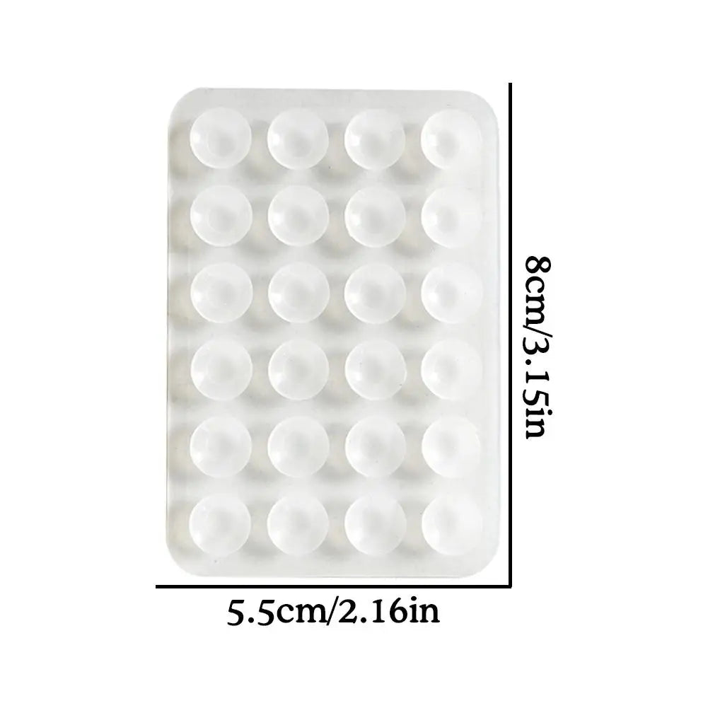 24 Grain Square Suction Cup Mobile Phone Holster Silicone Suction Cup